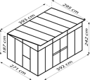 Vorschaubild Vitavia Gerätehaus auf Gewächshausbasis Kosmos 7800/11500