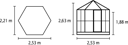 Vorschaubild Vitavia Gewächshaus Juno/Hera 4500 inkl. Stahlfundament - 4,5 m²
