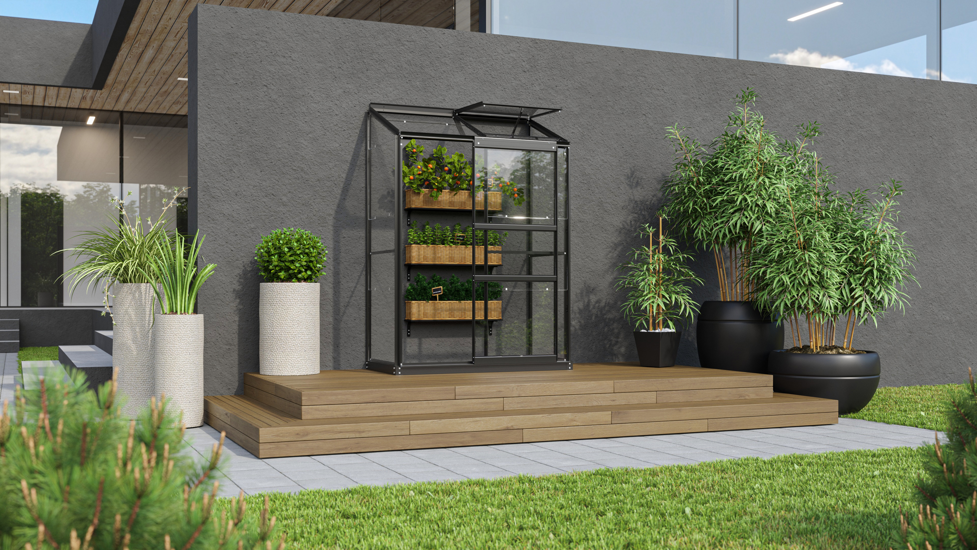 Vitavia Gewächshaus Styx/Ida 900 inkl. 1 Dachfenster - 0,9 m²