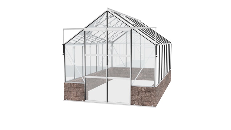 Vitavia Gewächshaus Cassandra 11500 inkl. Sockelmauer - 11,5 m²