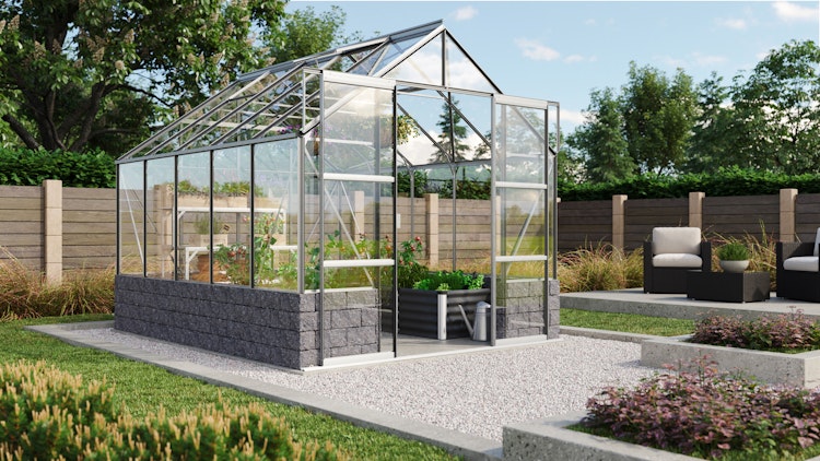 Vitavia Gewächshaus Cassandra 8300 inkl. 4 Dachfenstern - 8,3 m²