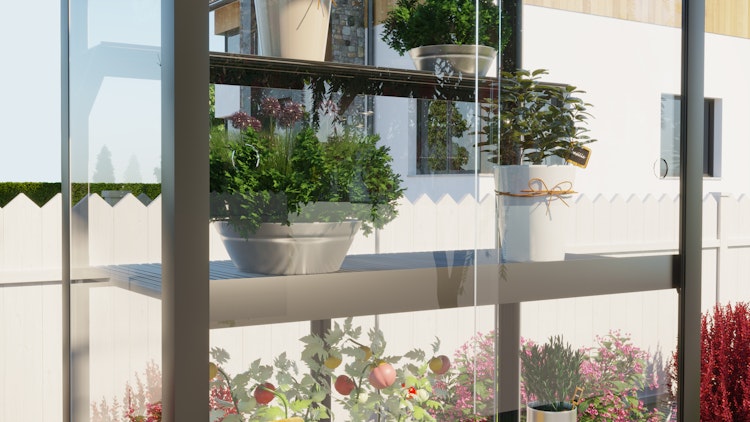 Vitavia Zusatzregal für Balkongewächshaus Stad  Vitavia Zusatzregal für Balkongewächshaus Stad