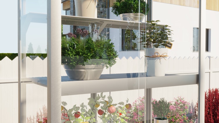 Vitavia Zusatzregal für Balkongewächshaus Stad  Vitavia Zusatzregal für Balkongewächshaus Stad