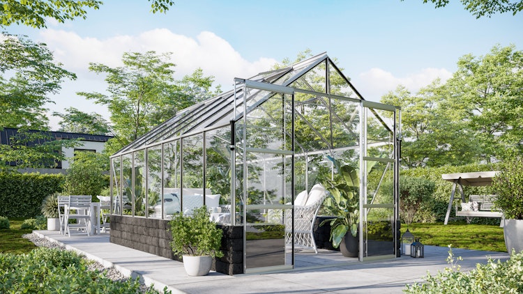 Vitavia Gewächshaus Cassandra 11500 inkl. Sockelmauer - 11,5 m²