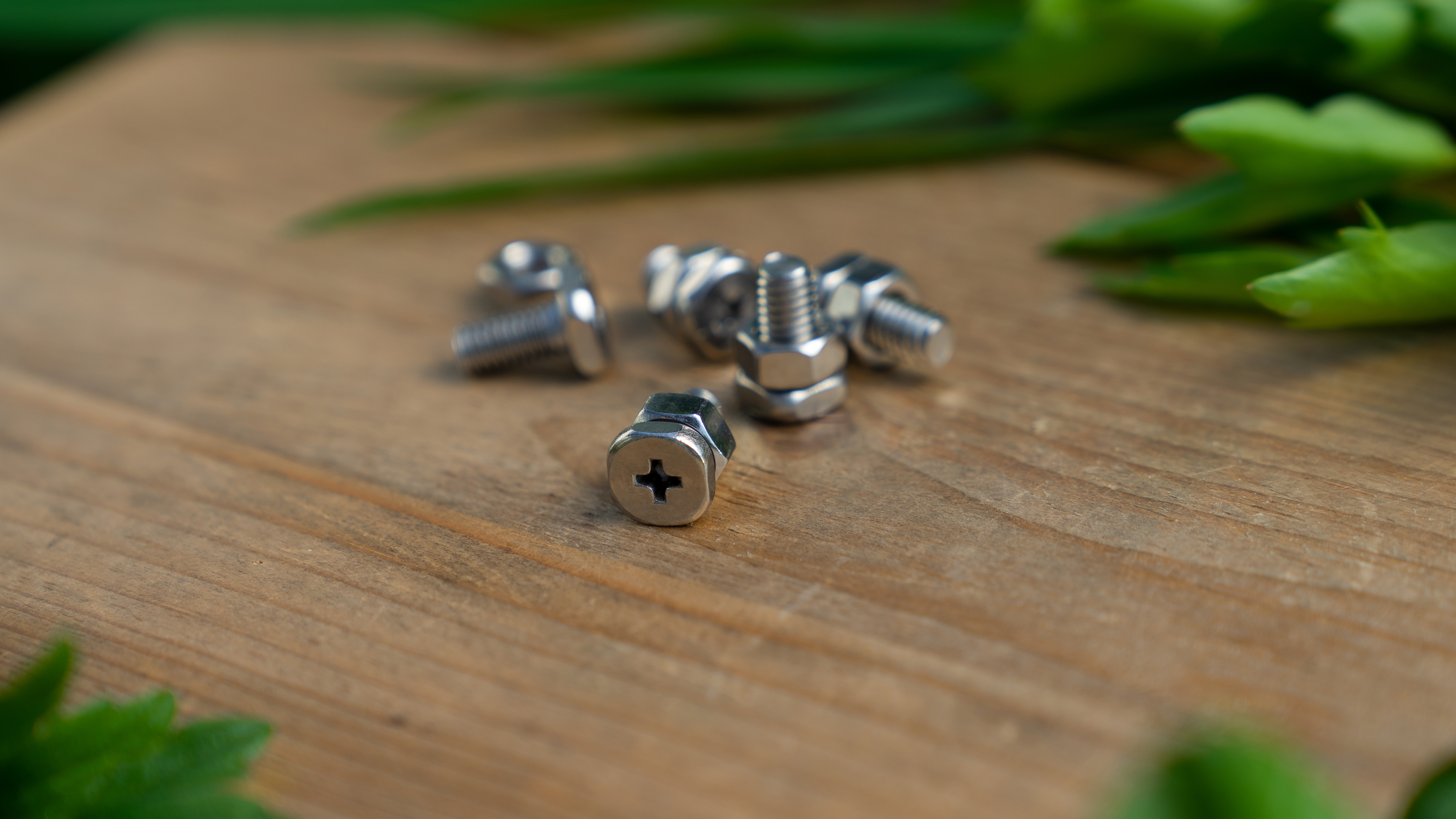 Vitavia Stahlschrauben- und Mutternsatz quadratisch, blank (10 Stück)