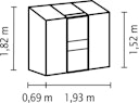 Vorschaubild Vitavia Gewächshaus Styx/Ida 1300 inkl. 1 Dachfenster - 1,3 m²