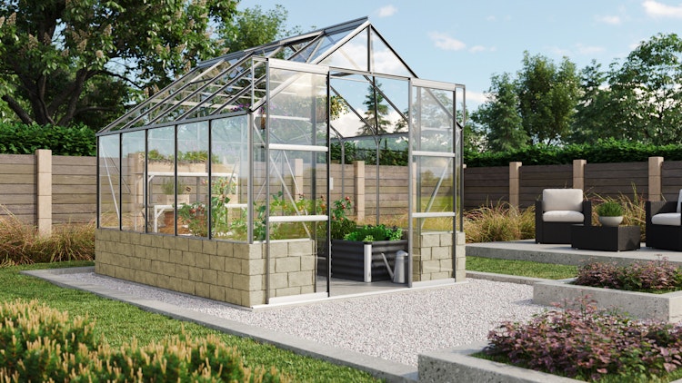Vitavia Gewächshaus Cassandra 8300 inkl. 4 Dachfenstern - 8,3 m²