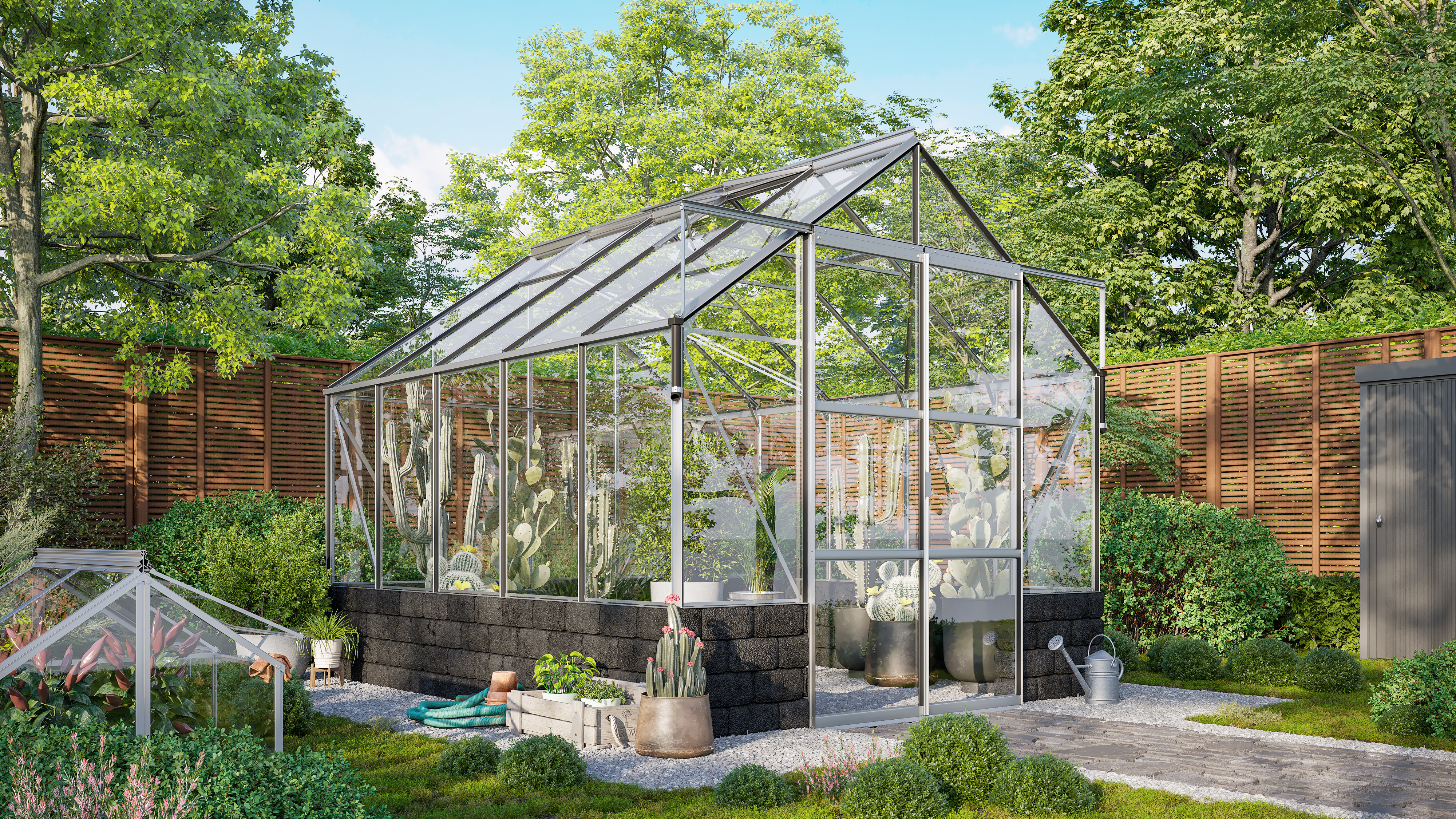 Vitavia Gewächshaus Cassandra 8300 inkl. 4 Dachfenstern - 8,3 m²