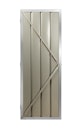 Vorschaubild Globel Zusatzschwingtür 176x66 cm, silber metallic, für Skillion, Lean To, Dream
