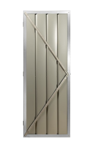 Globel Zusatzschwingtür 176x66 cm, silber metallic, für Skillion, Lean To, Dream