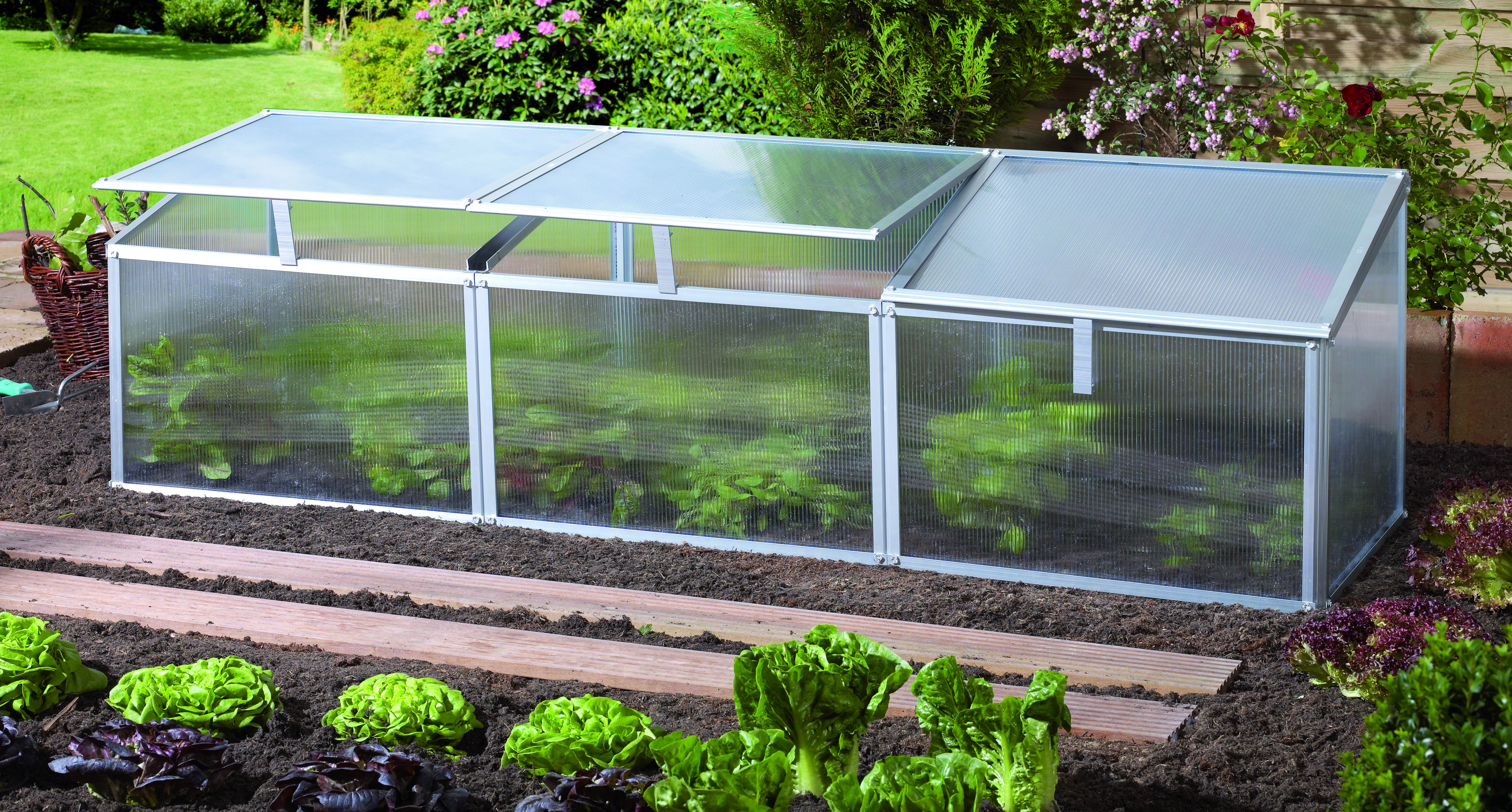 Vitavia Frühbeet Gaia 3X inkl. 3 Dachfenstern