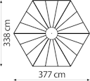 Vorschaubild Vitavia Gewächshaus/Vogelvoliere Circus 9000 inkl. 3 Seitenfenstern - 9,0 m²