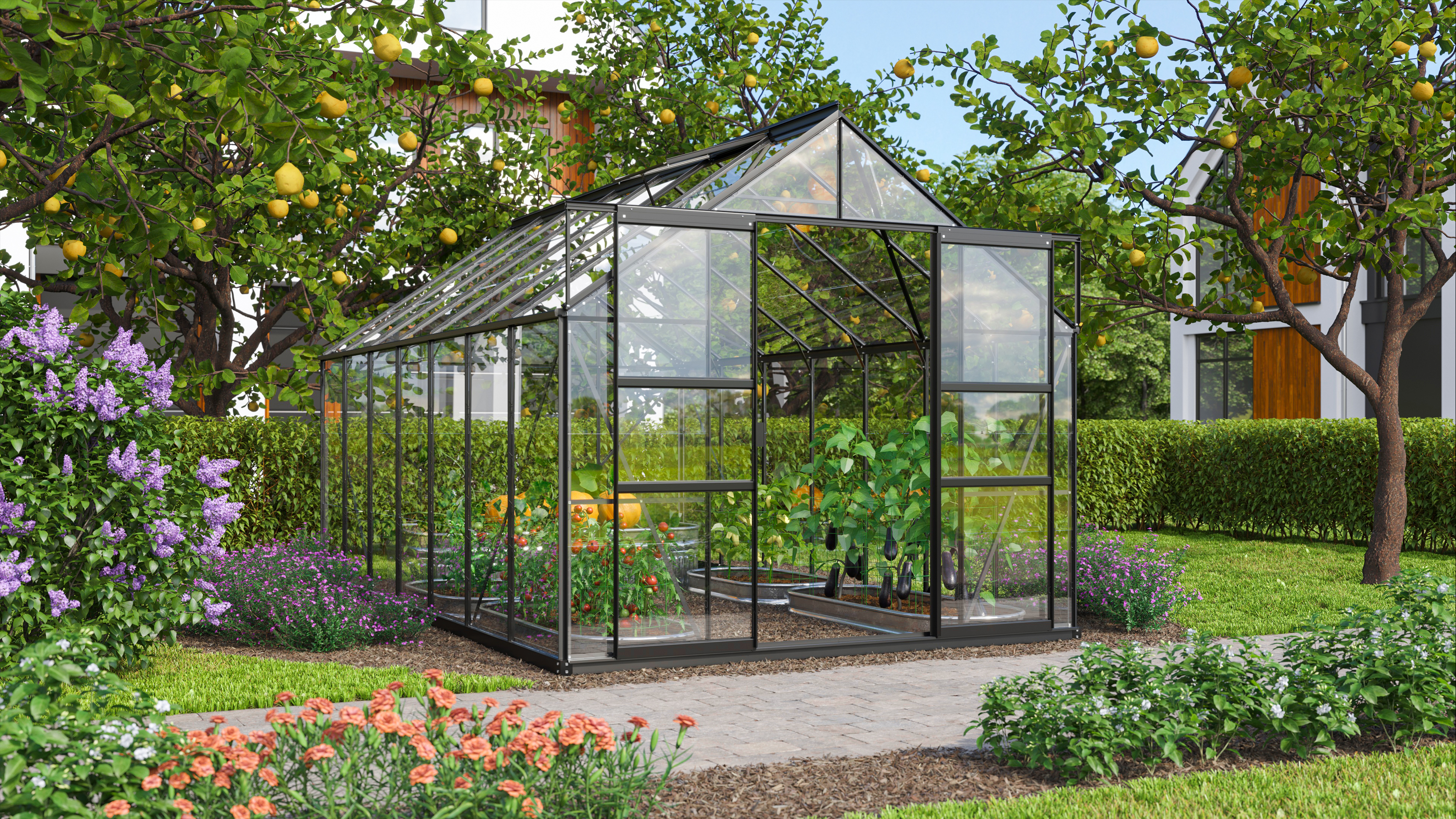 Vitavia Gewächshaus Mars 11500 inkl. 2 Dachfenstern - 11,5 m²