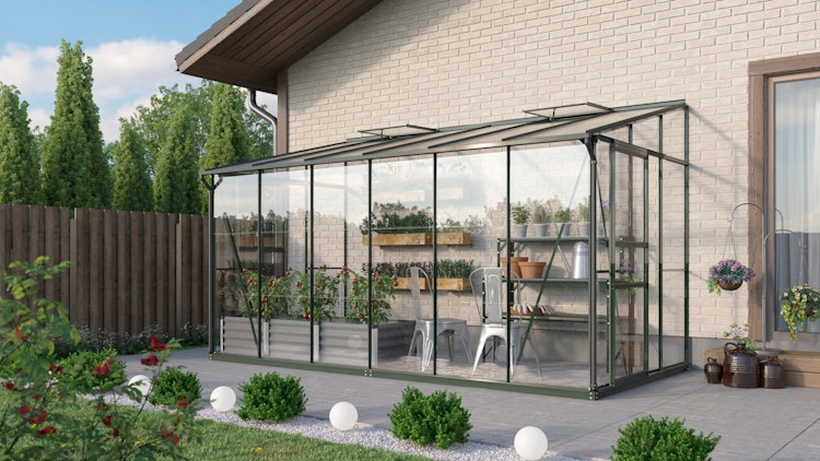 Vitavia Gewächshaus Osiris/Ida 7800 inkl. 2 Dachfenster - 7,8 m²