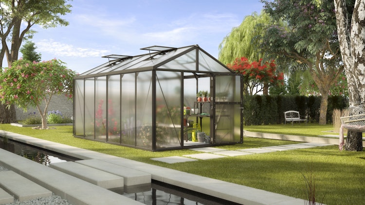 Vitavia Gewächshaus Zeus 11900 inkl. 3 Dachfenstern - 11,9 m²