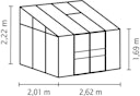 Vorschaubild Vitavia Gewächshaus Osiris/Ida 5200 inkl. 1 Dachfenster - 5,2 m²