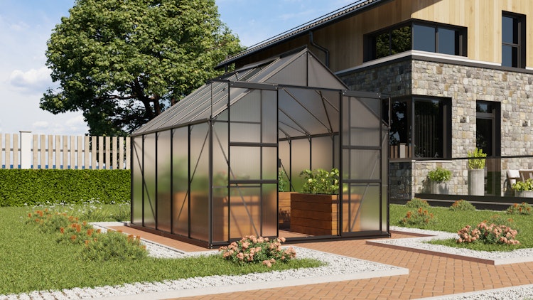 Vitavia Gewächshaus Mars 8300 inkl. 2 Dachfenstern - 8,3 m²