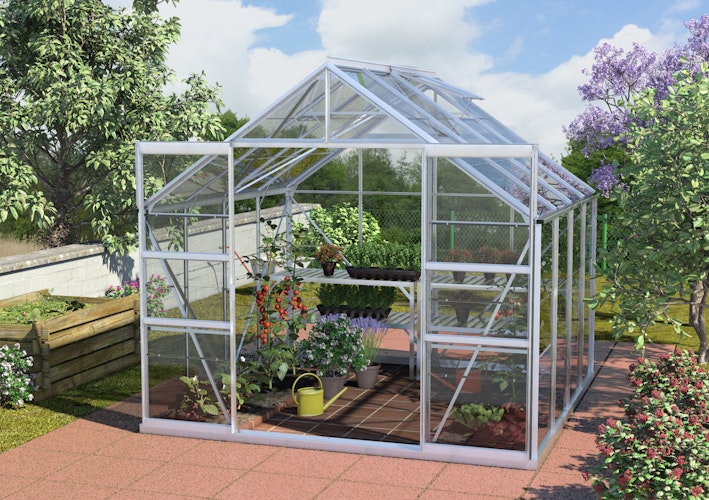 Vitavia Gewächshaus Mars 6700 inkl. 2 Dachfenstern - 6,7 m² Vitavia Gewächshaus Mars 6700 inkl. 2 Dachfenstern - 6,7 m²