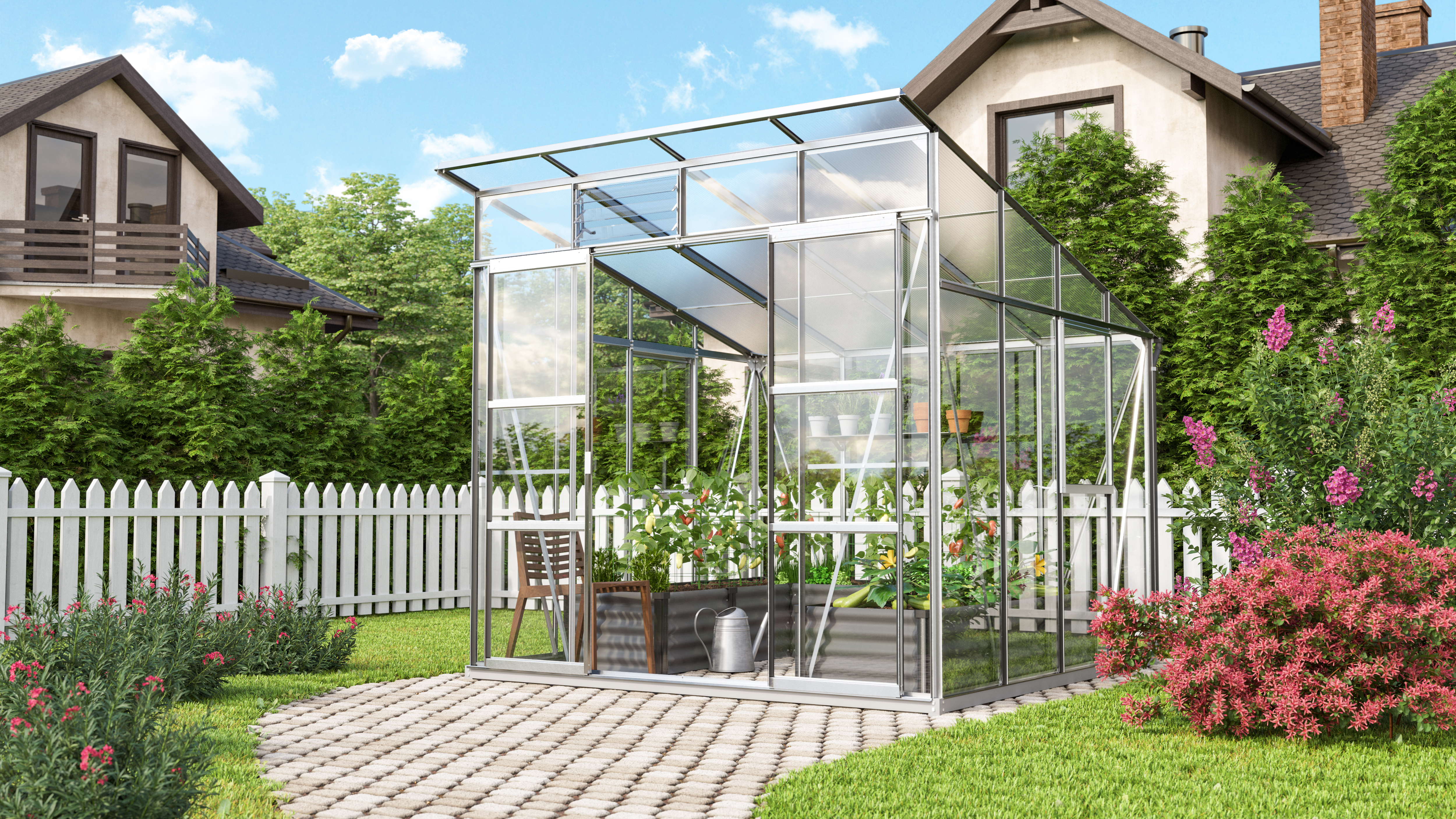 Vitavia Gewächshaus Freya 7600 inkl. 2 Seitenfenster - 7,6 m²