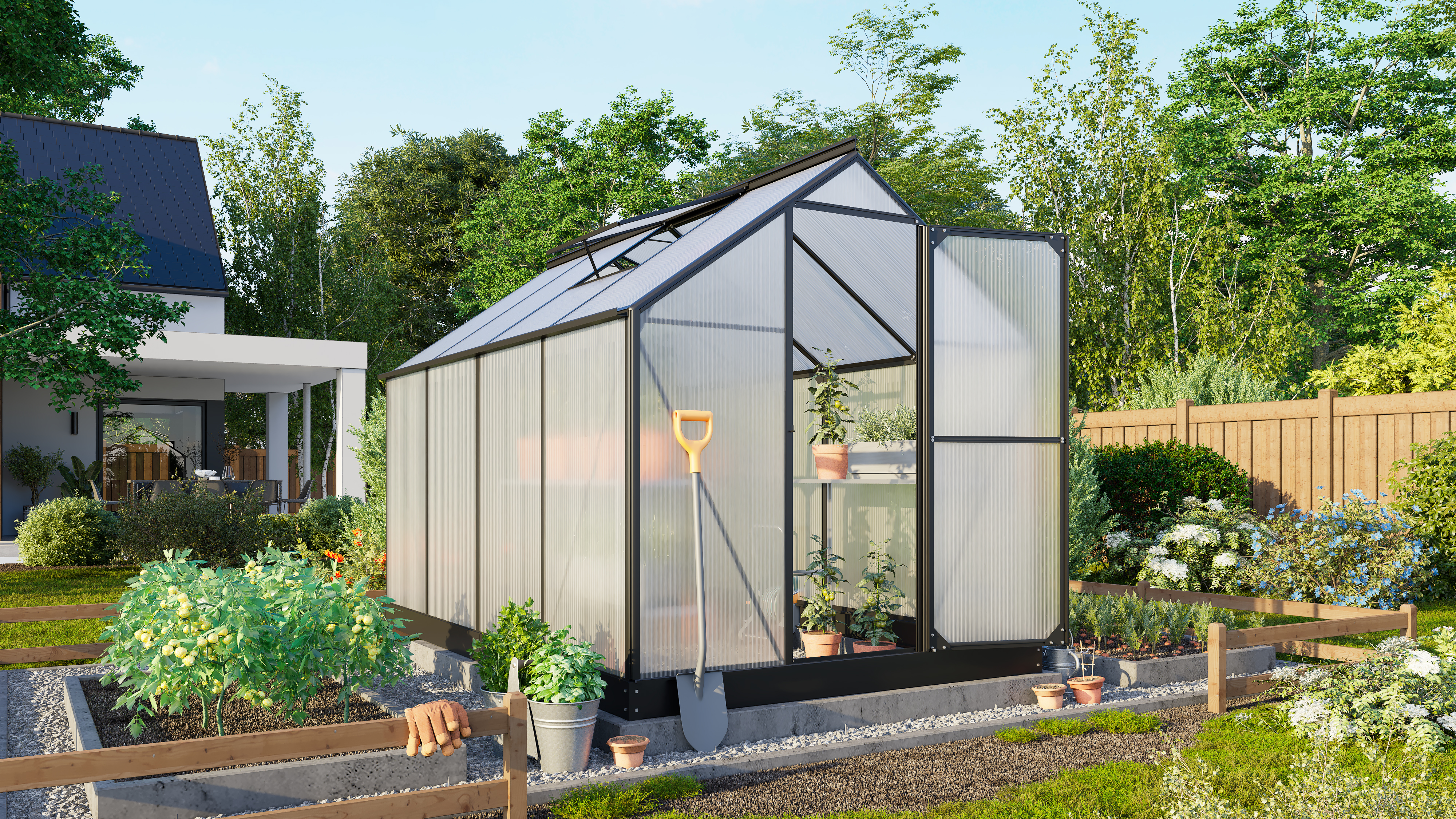 Vitavia Gewächshaus Eos 6000 inkl. 2 Dachfenster - 6 m²