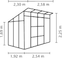 Vorschaubild Vitavia Gewächshaus Freya 5900 inkl. 1 Seitenfenster - 5,9 m²