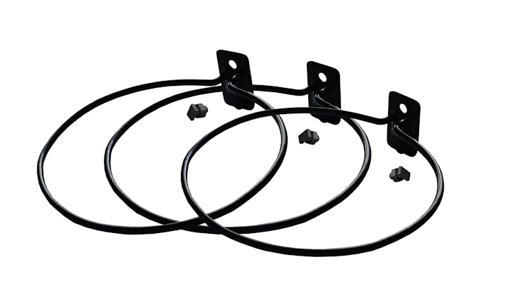 Vitavia Pflanzentopfhalter Durchmesser 14 cm, schwarz (Set mit 3 Stück)