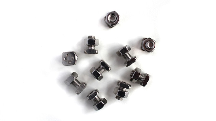 Vitavia Stahlschrauben- und Mutternsatz quadratisch, blank (10 Stück)