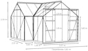 Vorschaubild Vitavia Gewächshaus Sirona/Sirius Orangerie inkl. 4 Dachfenstern - 13,0 m²