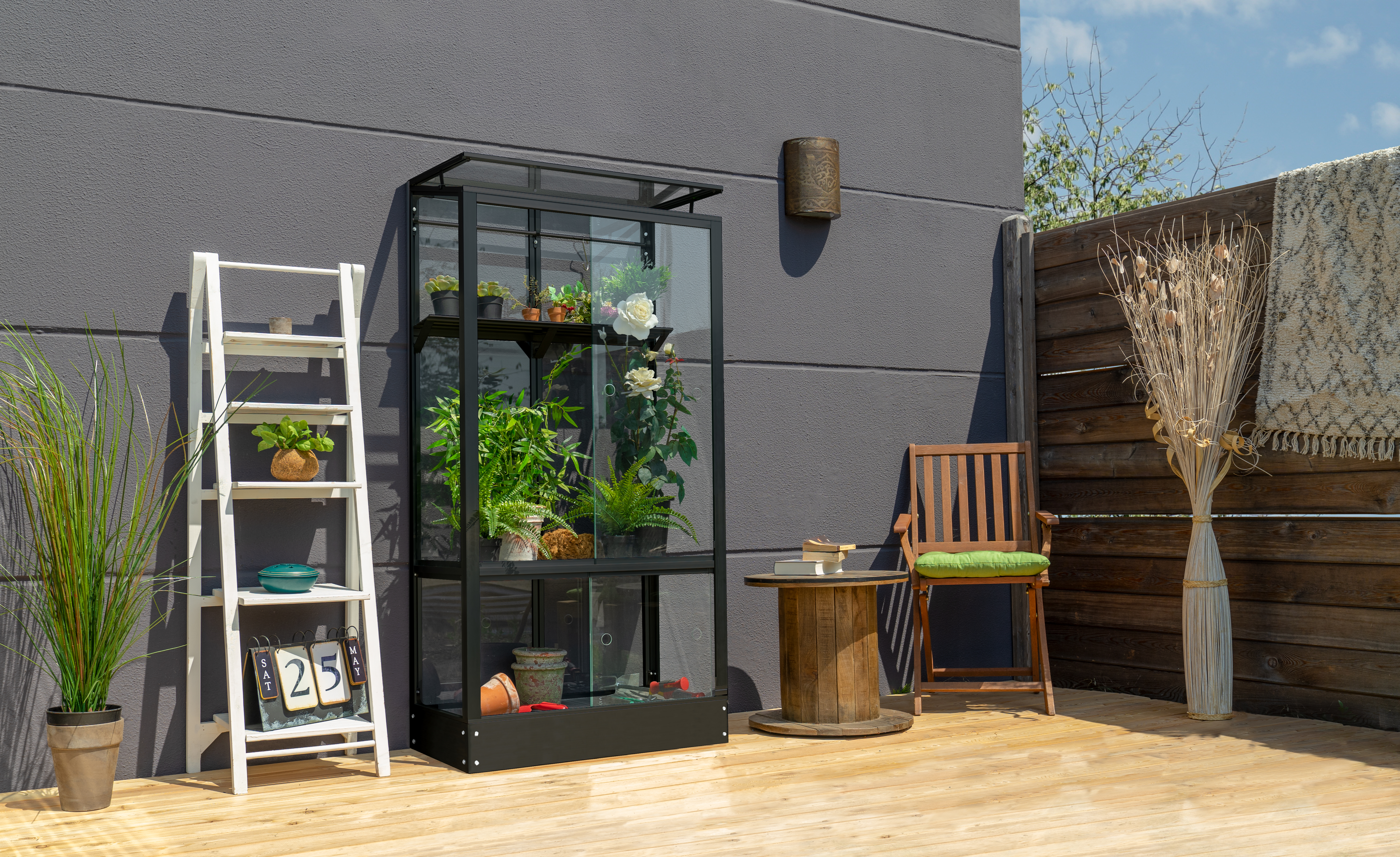 Vitavia Balkongewächshaus Stad inkl. Bodenrahmen - 0,35 m²