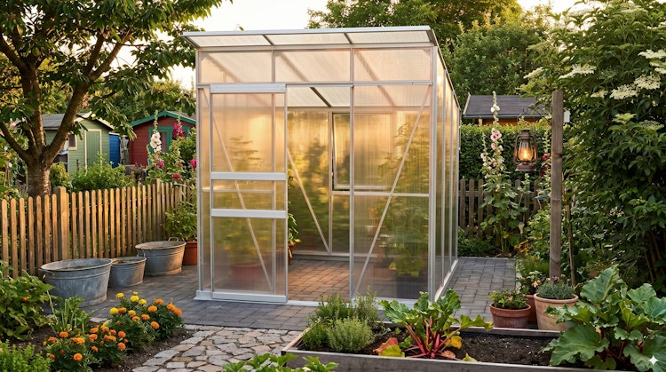 Vitavia Gewächshaus Fokus 4450 inkl. Stahlfundamentrahmen - 3,7 m²