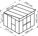 Vorschaubild Vitavia Gerätehaus auf Gewächshausbasis Kosmos 7800/11500