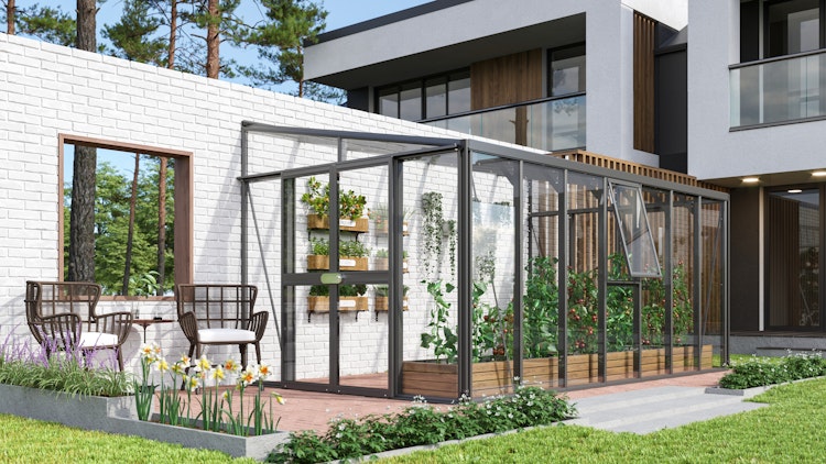 Vitavia Gewächshaus Helena 11900 inkl. 2 Seitenfenstern - 11,8 m² Vitavia Gewächshaus Helena 11900 inkl. 2 Seitenfenstern - 11,8 m²