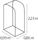 Vorschaubild Vitavia Kaminholzregal Lignum Hoch B 99 x T 86 x H 223 cm