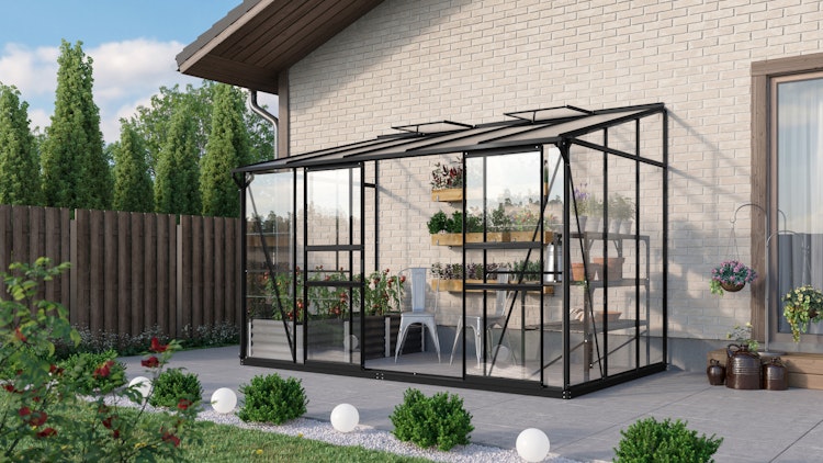 Vitavia Gewächshaus Osiris/Ida 6500 inkl. 2 Dachfenstern - 6,5 m²