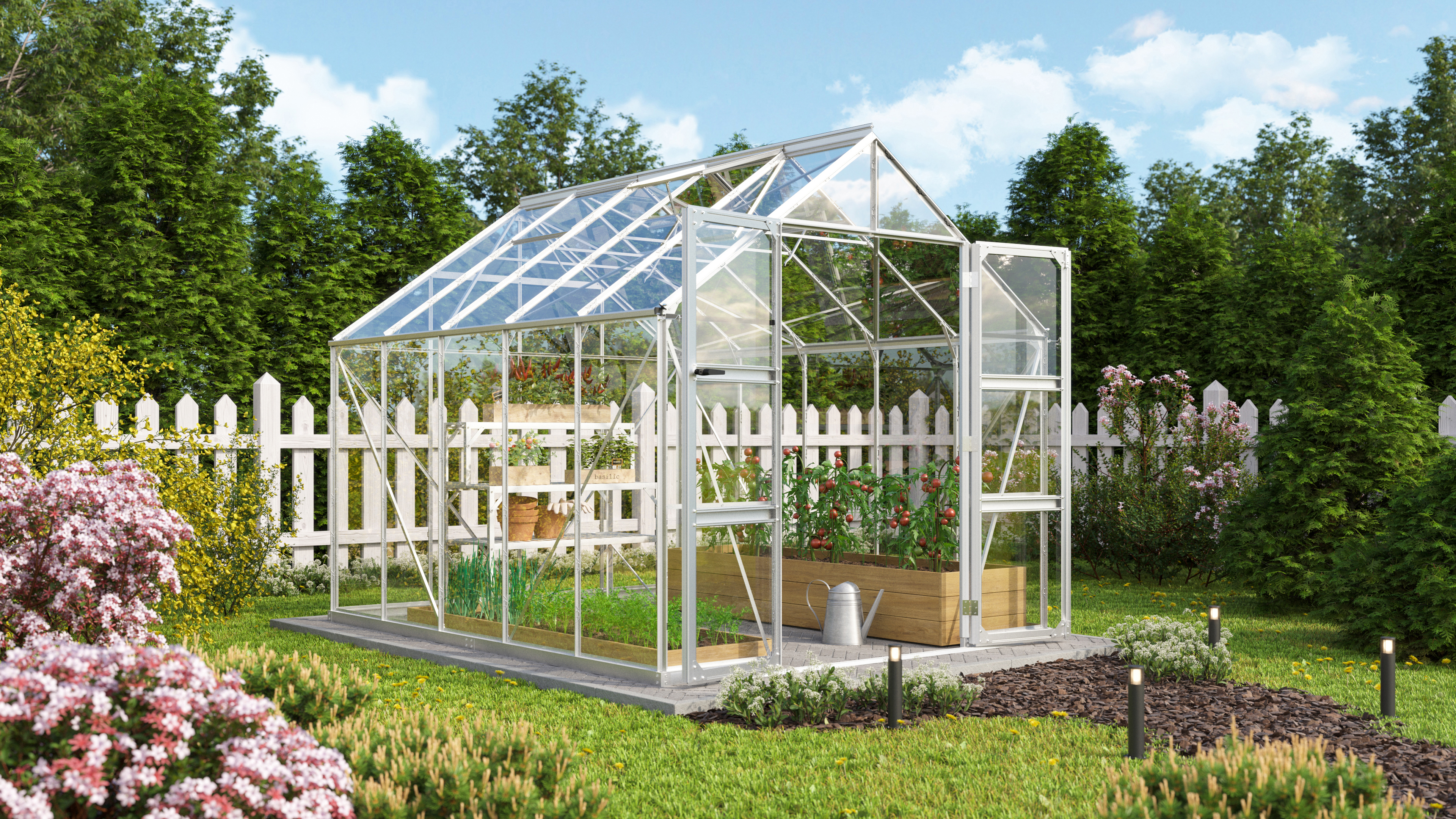 Vitavia Gewächshaus Domus 8300 inkl. 4 Dachfenstern - 8,3 m²