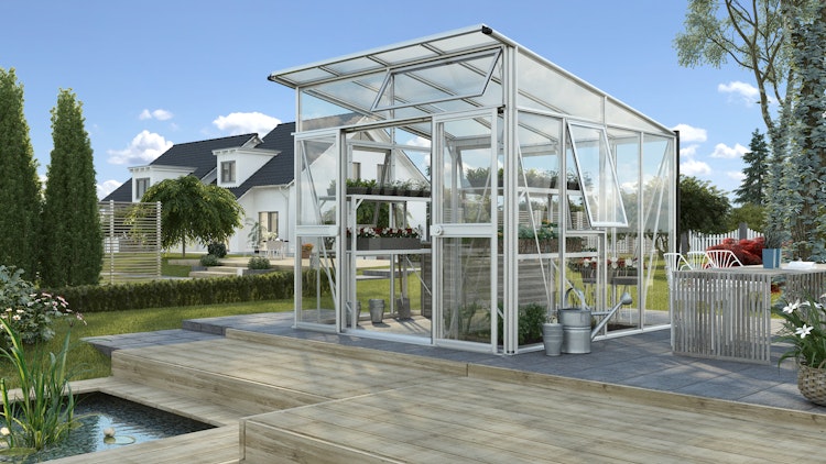 Vitavia Gewächshaus Aura 7800 inkl. 4 Fenstern - 7,8 m²