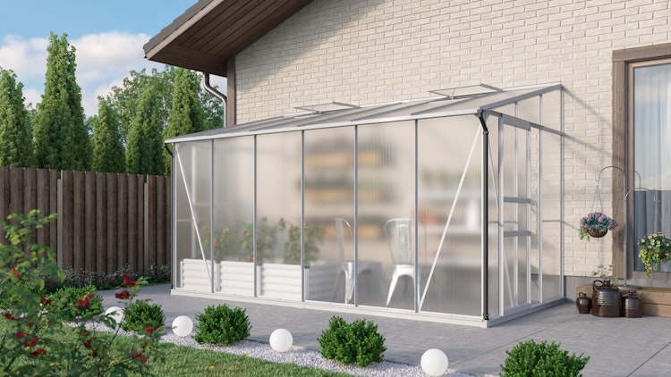 Vitavia Gewächshaus Osiris/Ida 7800 inkl. 2 Dachfenster - 7,8 m²