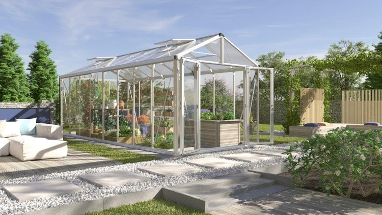 Vitavia Gewächshaus Zeus 15700 inkl. 3 Dachfenstern - 15,7 m² Vitavia Gewächshaus Zeus 15700 inkl. 3 Dachfenstern - 15,7 m²